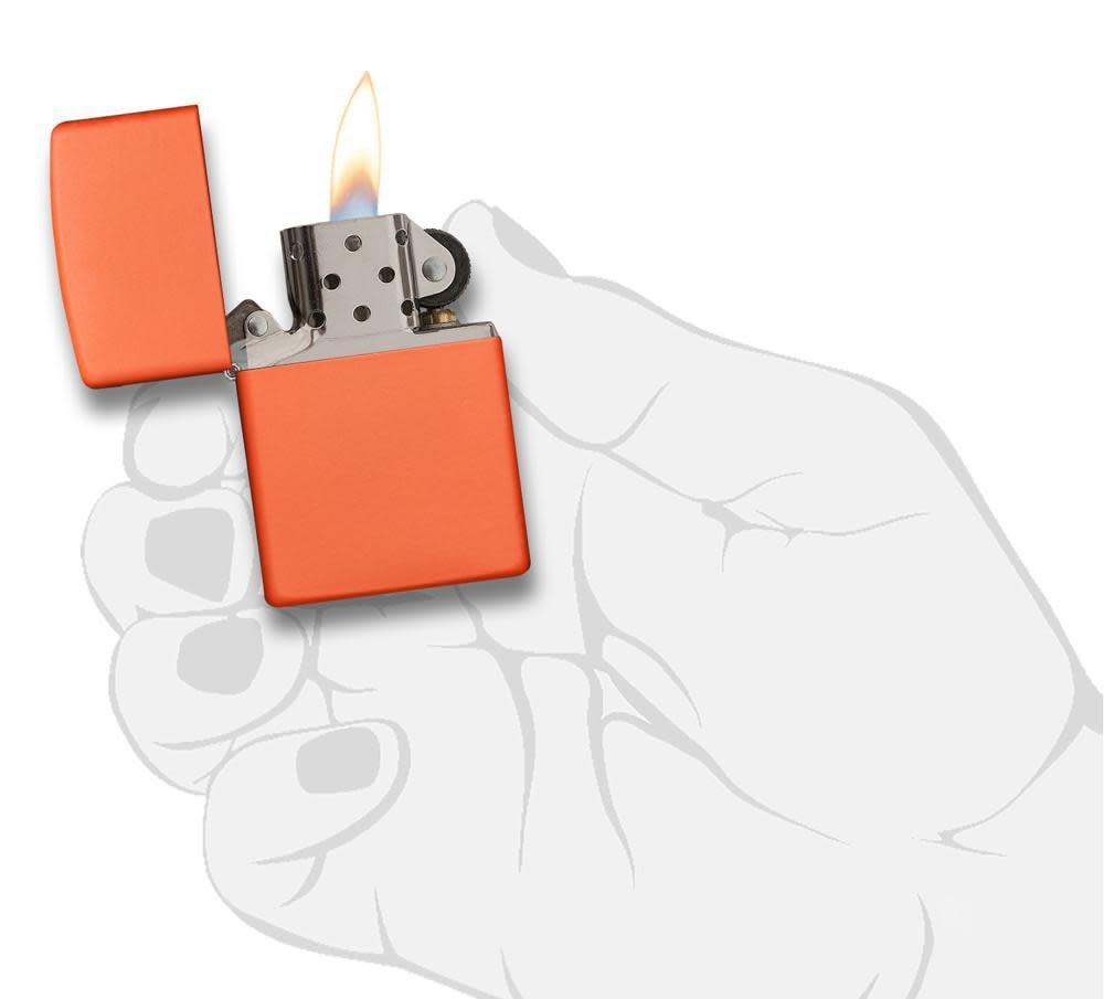 Classic Orange Matte Windproof Lighter – Zippo USA