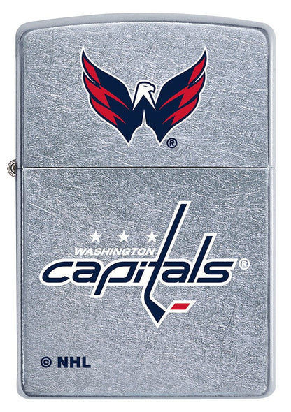 Front of NHL Washington Capitals Street Chrome™ Windproof Lighter