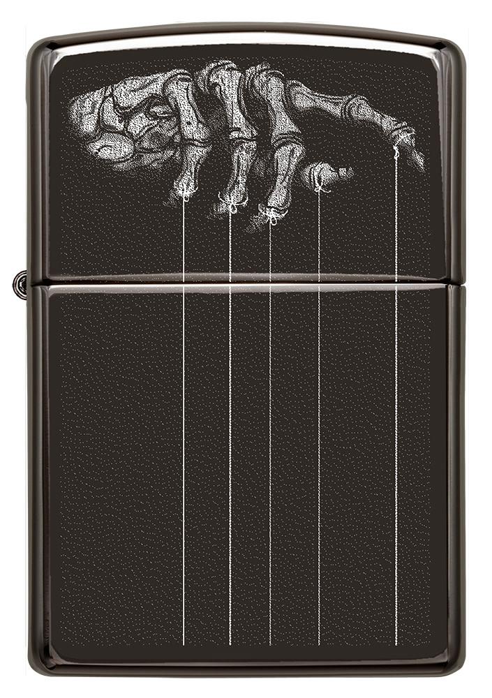 コレクション ZIPPO Skeleton Puppet Strings High Polish Black Windproof Lighter