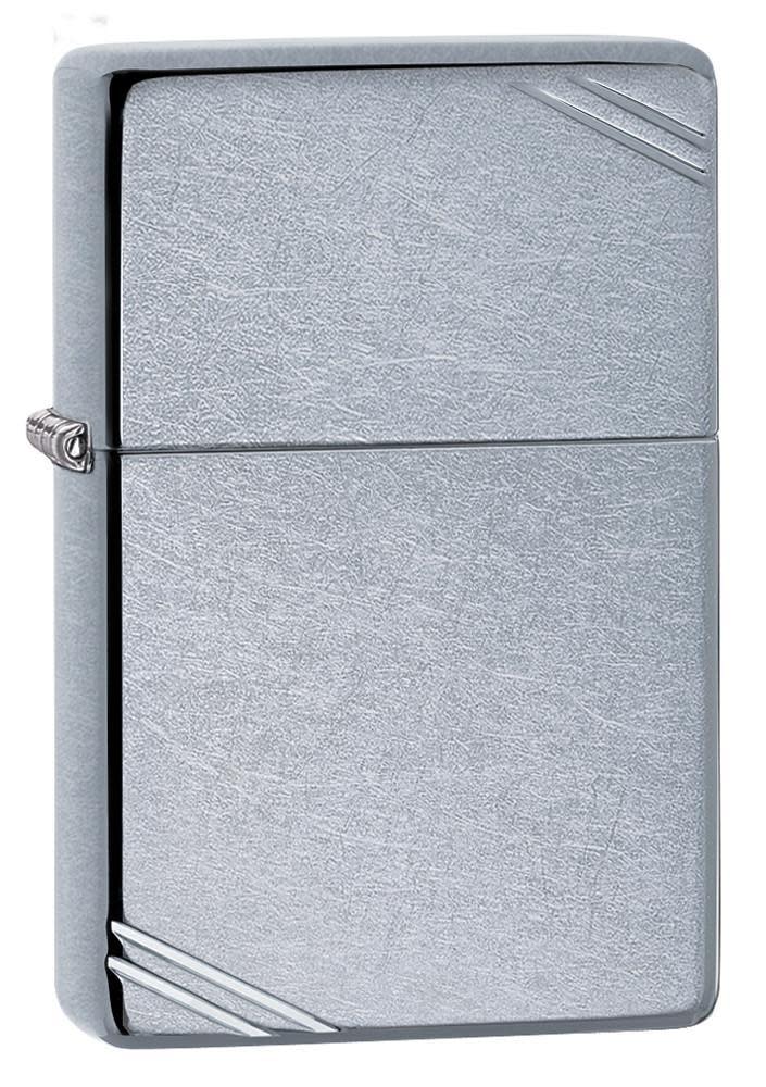 Street Chrome™ Vintage with Slashes Windproof Lighter | Zippo USA