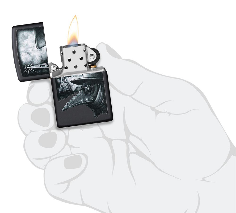 Plague of Disinformation Black Matte Windproof Lighter – Zippo USA
