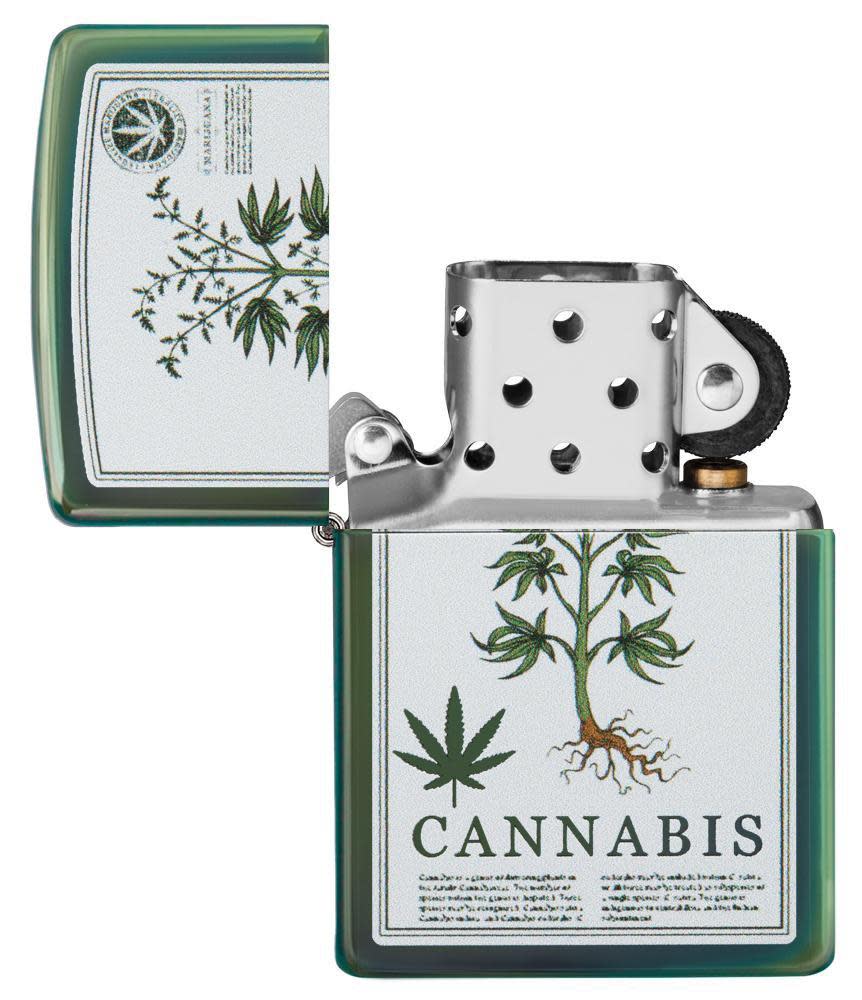 High Polish Green Cannabis Design – Zippo USA