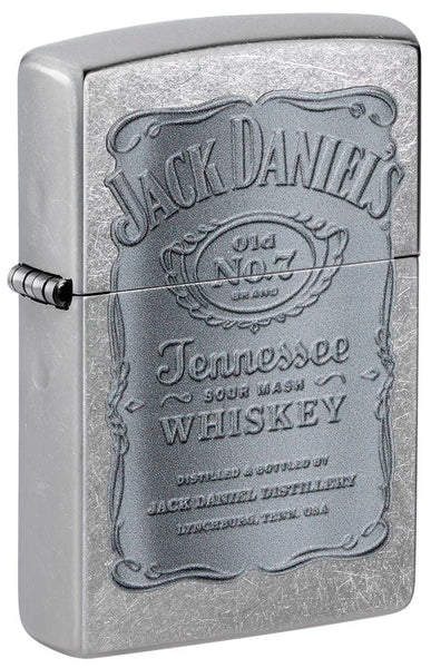 Zippo Jack Daniel's® Silver Logo Street Chrome Windproof Lighter 