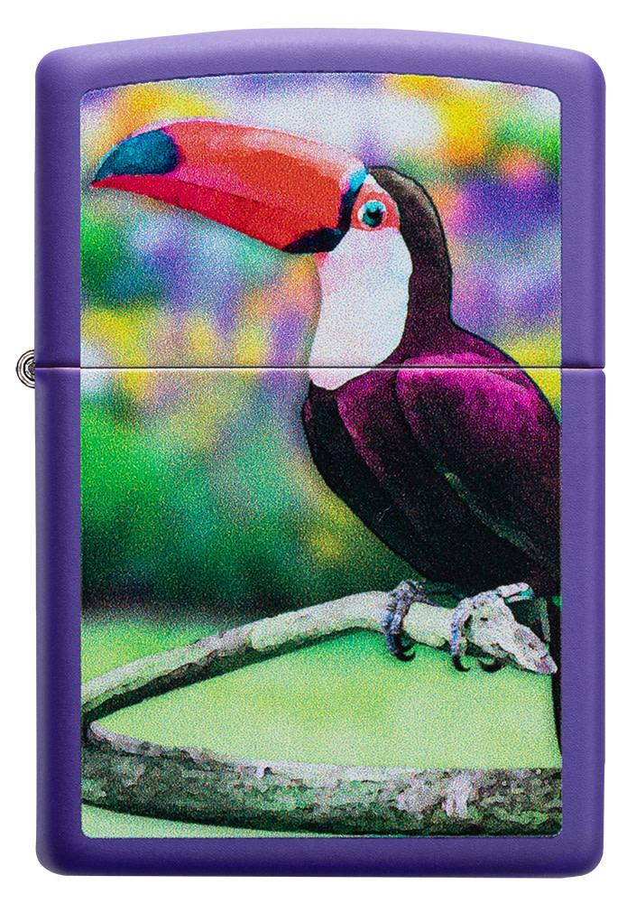 Toucan Design Purple Matte Windproof Lighter – Zippo USA