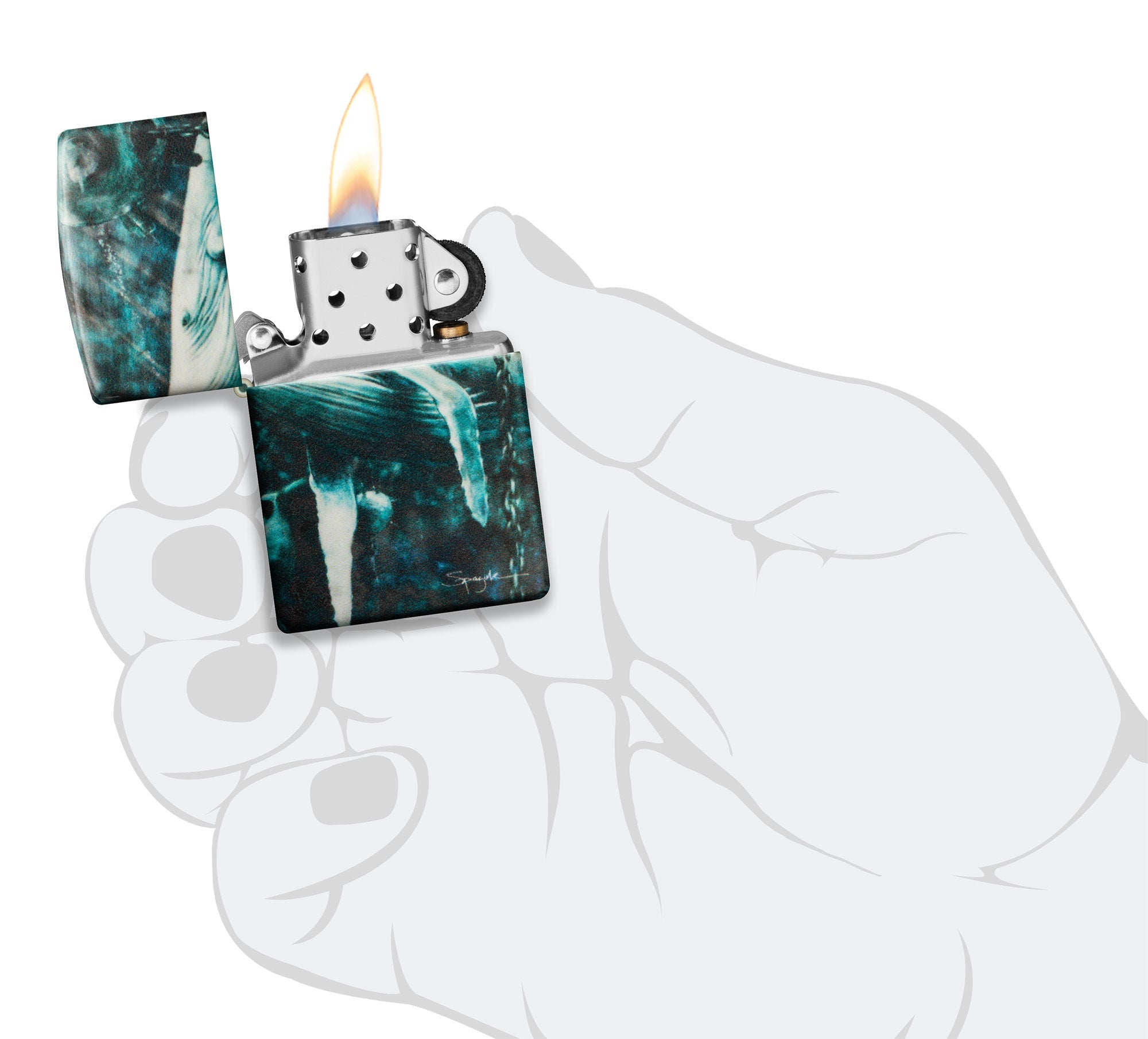 Spazuk About to Blow Design 540 Matte Windproof Lighter