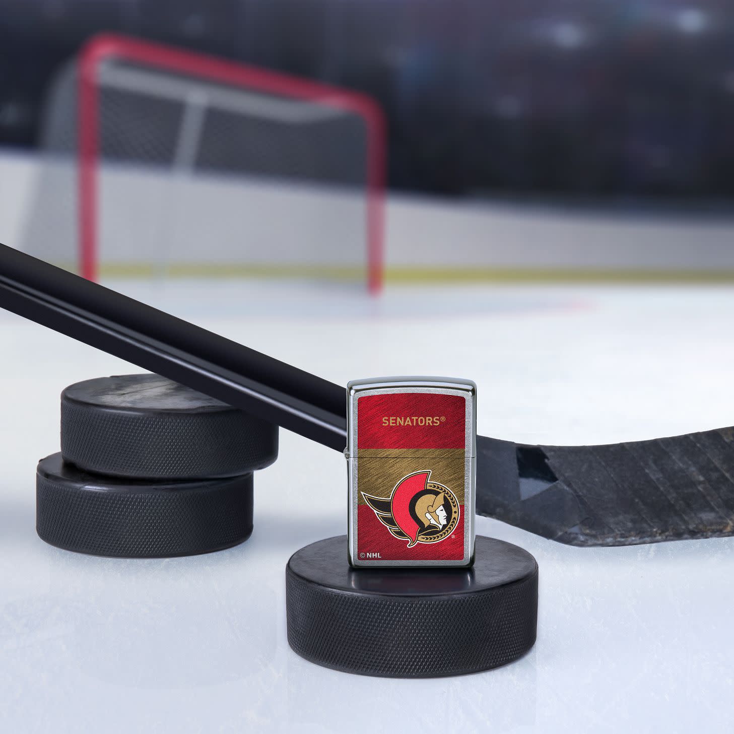 Ottawa Senators® Icon Design Street Chrome Windproof Lighter