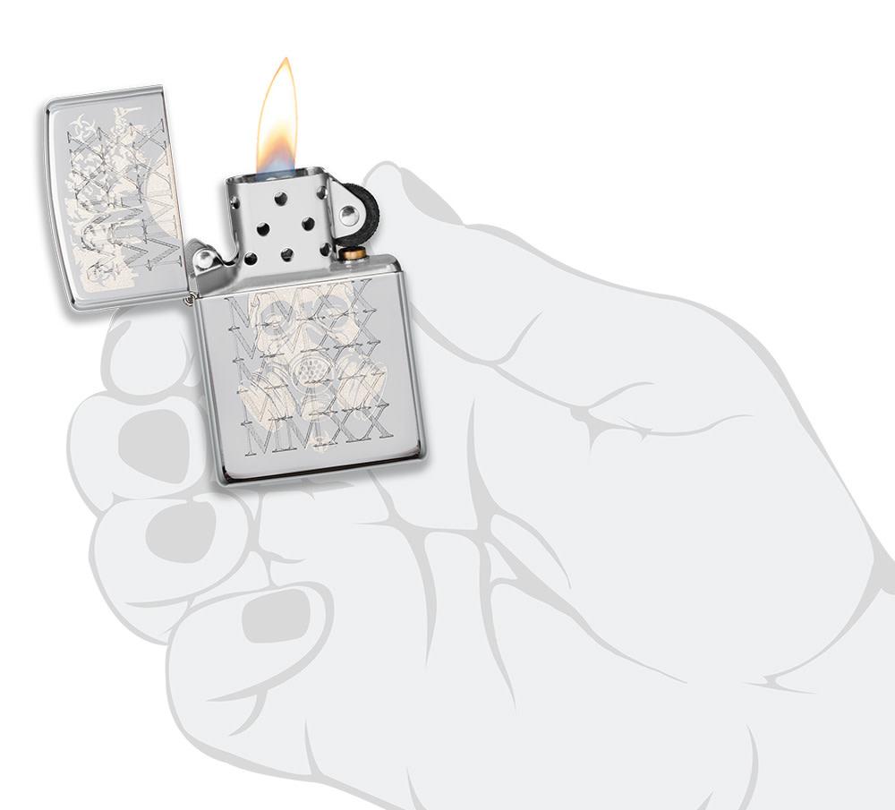 Mask 2020 Design High Polish Chrome Windproof Lighter – Zippo USA