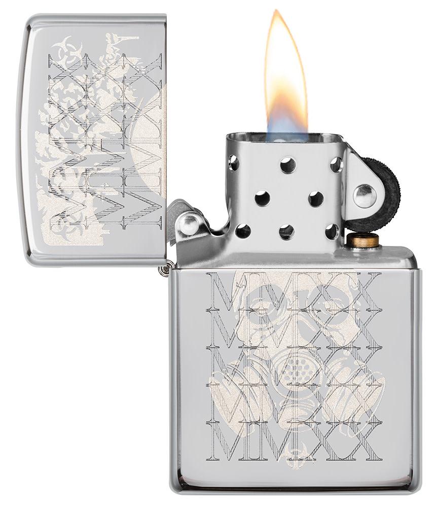 Mask 2020 Design High Polish Chrome Windproof Lighter – Zippo USA