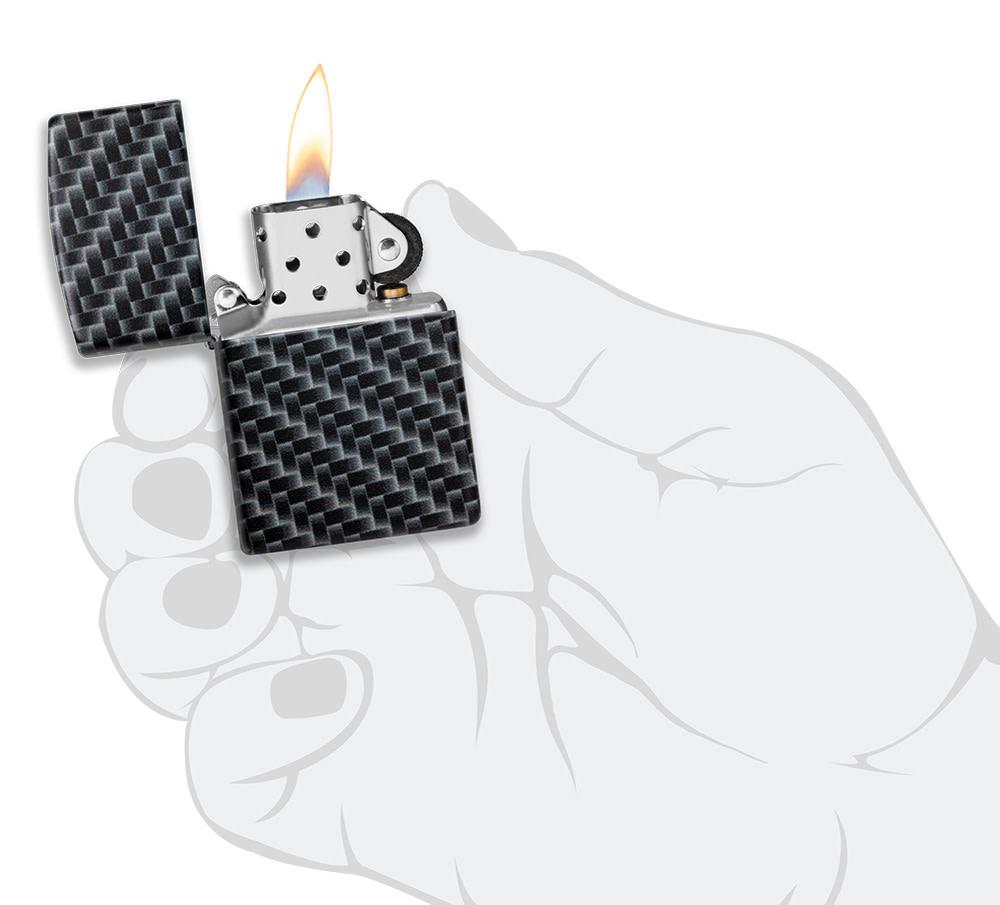 MONOCARBON Carbon Fiber Case for Zippo Lighter