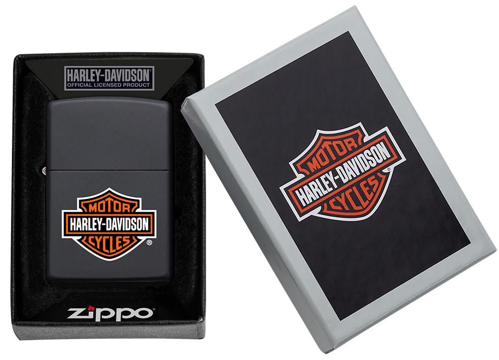 Harley-Davidson® Classic Logo Black Matte Lighter – Zippo USA