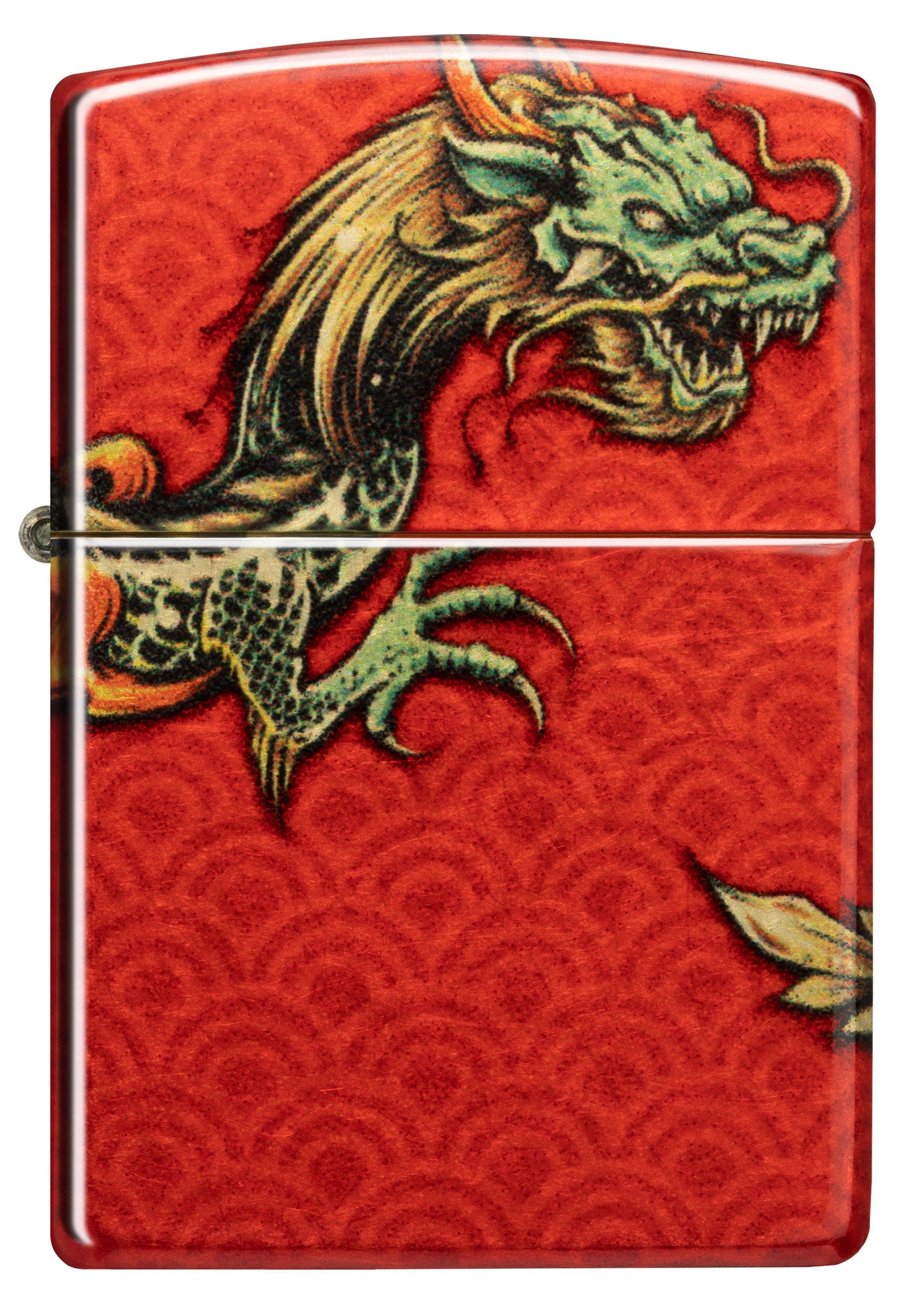 Front shot of Zippo Dragon Design 540 Fusion Windproof Lighter.