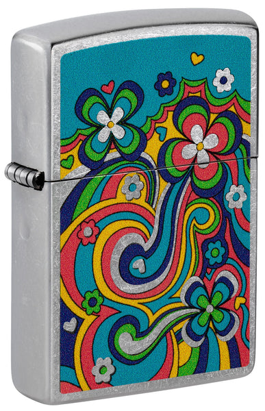 Zippoライター 装飾的デザイン USA製 Zippo Counter Culture Eye Design Metallic Red Windproof