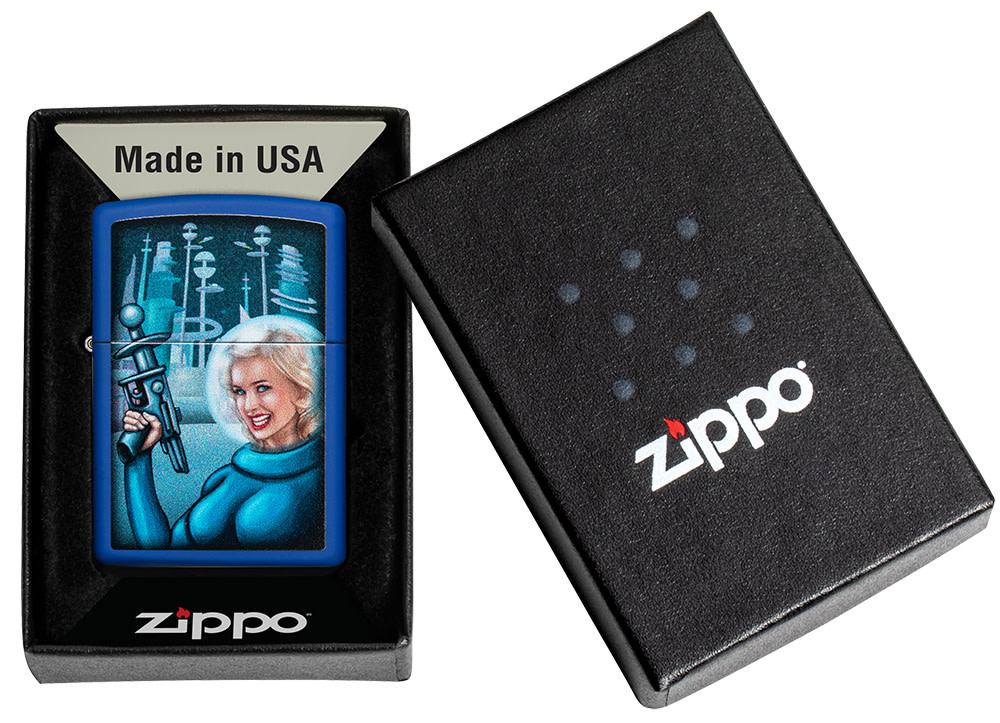 その他 zipppo Retro Futuristic Royal Blue Matte Windproof Lighter – Zippo USA