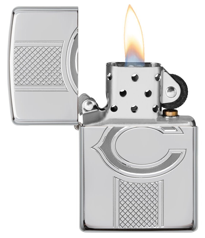 NFL Chicago Bears Collectible High Polish Chrome Windproof Lighter