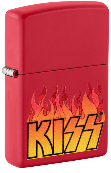Zippo KISS Design Red Matte Windproof Lighter | Zippo USA