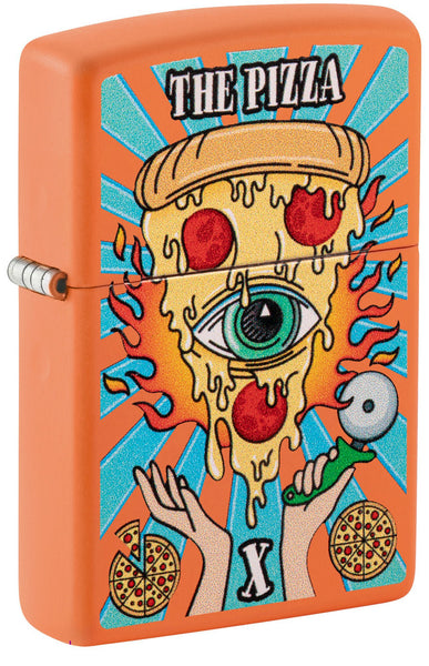 Zippo Eye of Pizza Orange Matte Windproof Lighter – Zippo USA
