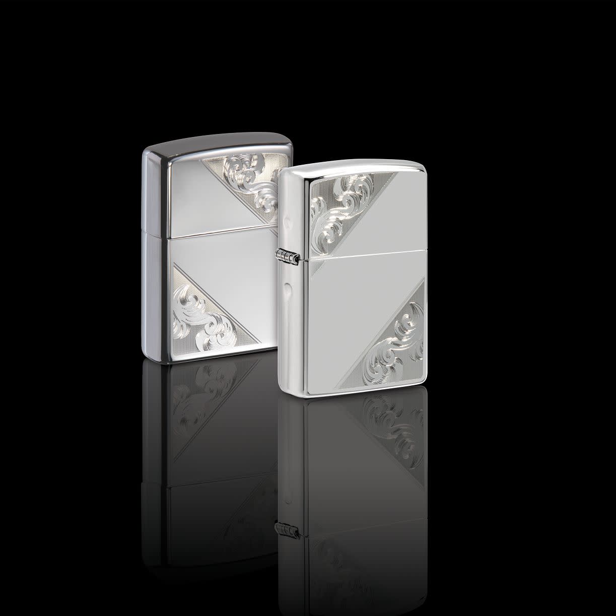Sterling Silver Diagonal Filigree Design Windproof Lighter – Zippo USA