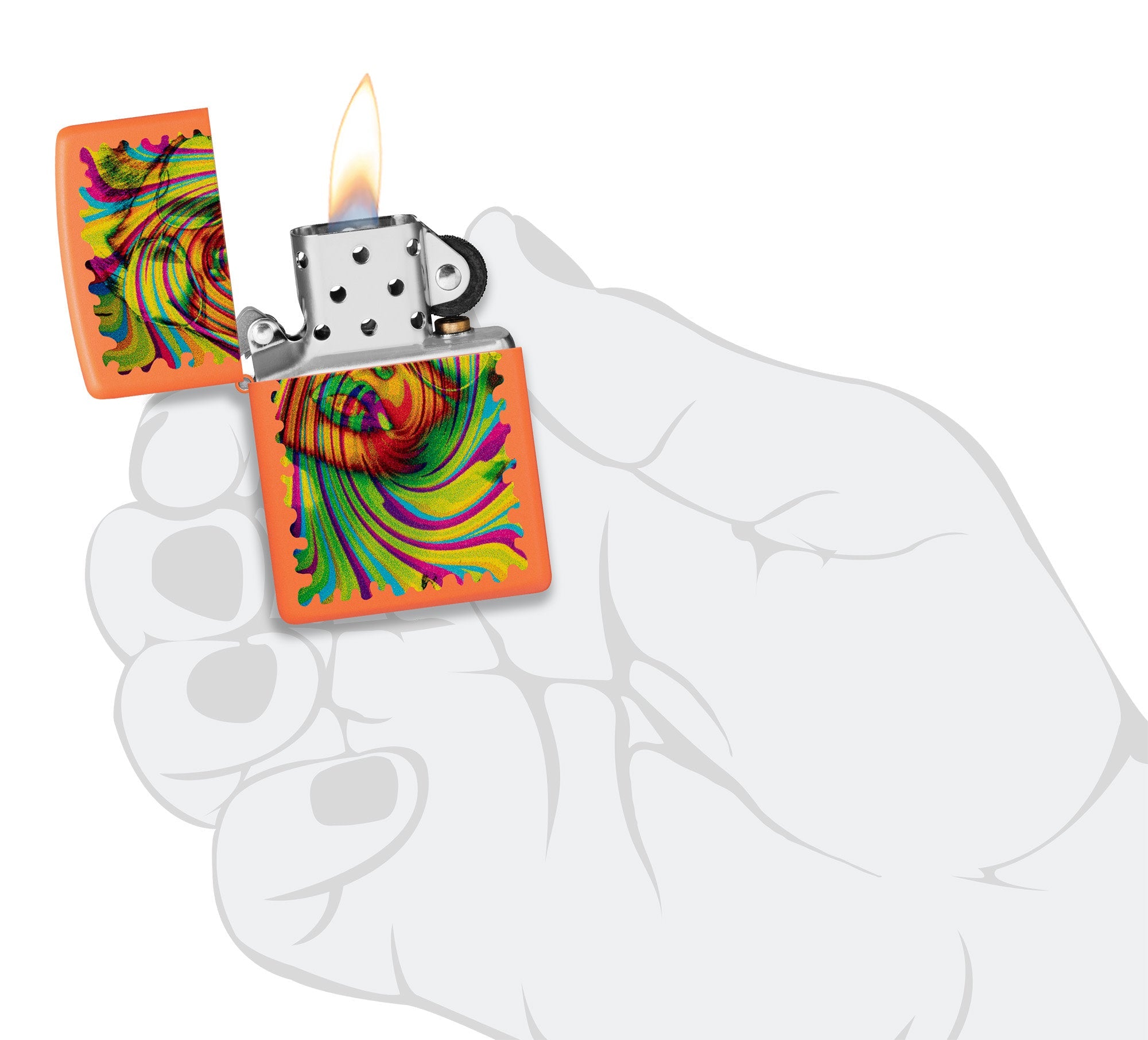Zippo Sunglass Woman Design Orange Matte Windproof Lighter – Zippo USA