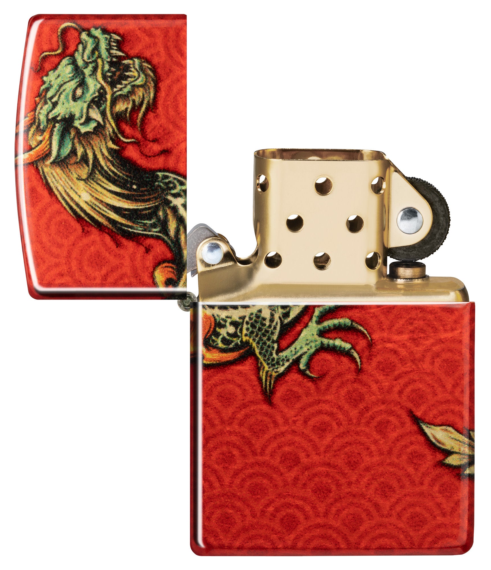 Zippo Windproof Lighter Fighting Dragon offers Design with 540 Color Process