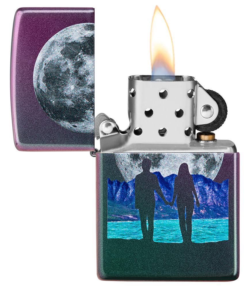 Moon Couple Design Iridescent Windproof Lighter – Zippo USA