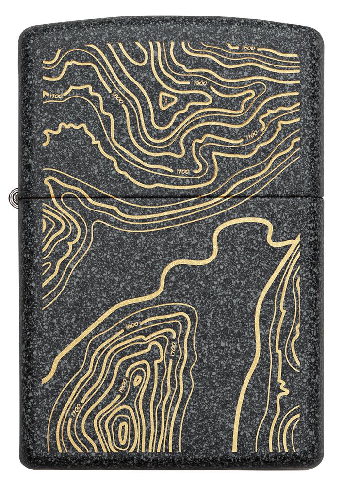 Topo Map Design Iron Stone Windproof Lighter – Zippo USA