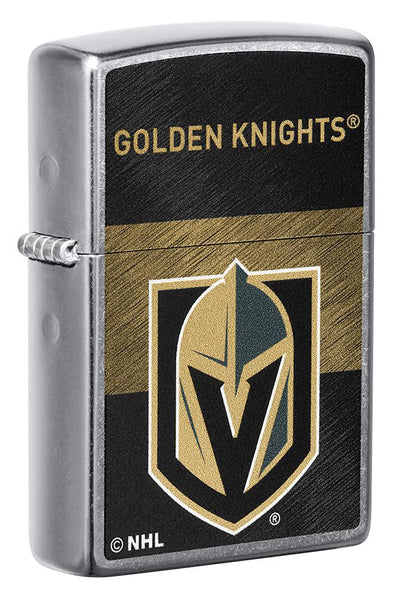Vegas Golden Knights® Icon Design Street Chrome Windproof Lighter