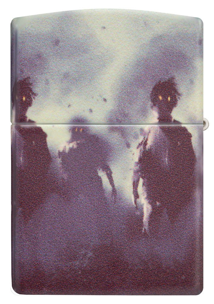 Back view of Zombie Design 540 Color Windproof Lighter.