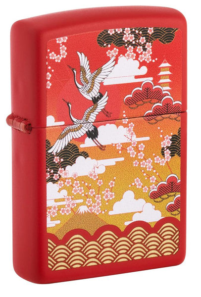 Kimono Design Red Matte Windproof Lighter – Zippo USA