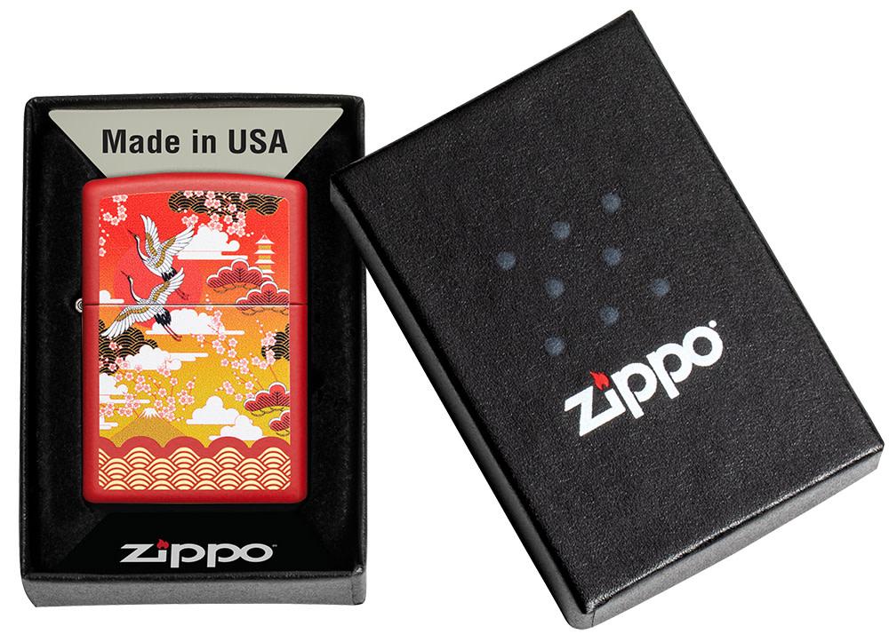 Kimono Design Red Matte Windproof Lighter – Zippo USA