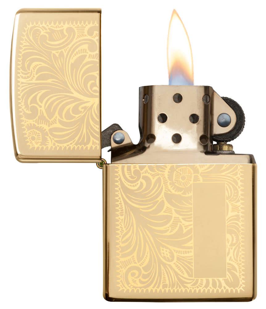 ベネチアン ZIPPO Zippo ジッポー ベネチアン Venetian High Polish Brass 鏡面