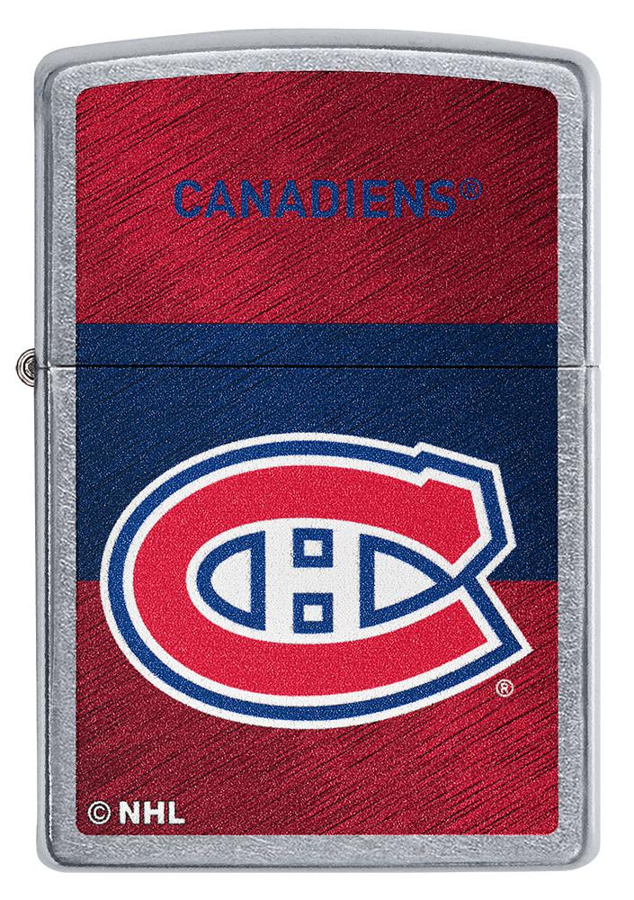 Front of NHL® Montreal Canadiens Street Chrome™ Windproof Lighter