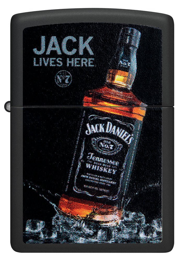 Jack Daniel's® Old No. 7 Black Matte Windproof Lighter