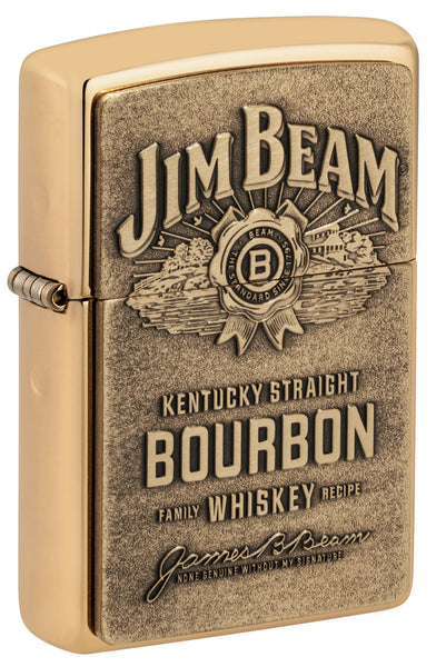 Jim Beam® Bourbon Whiskey Emblem Brass Lighter | Zippo USA
