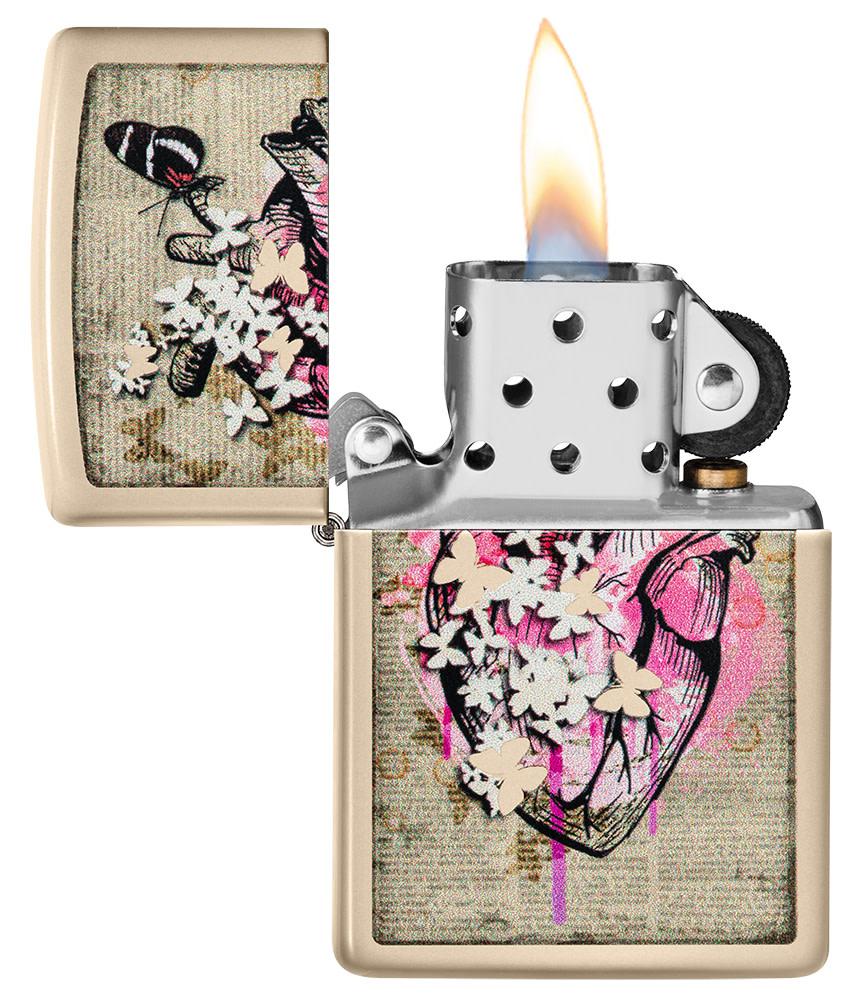 Literary Anatomy Flat Sand Windproof Lighter – Zippo USA
