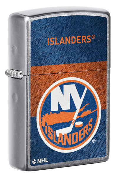 New York Islanders® Icon Design Street Chrome Windproof Lighter