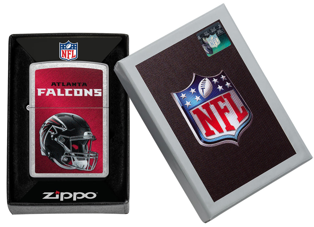 Zippo NFL Atlanta Falcons Helmet Street Chrome Windproof Lighter 