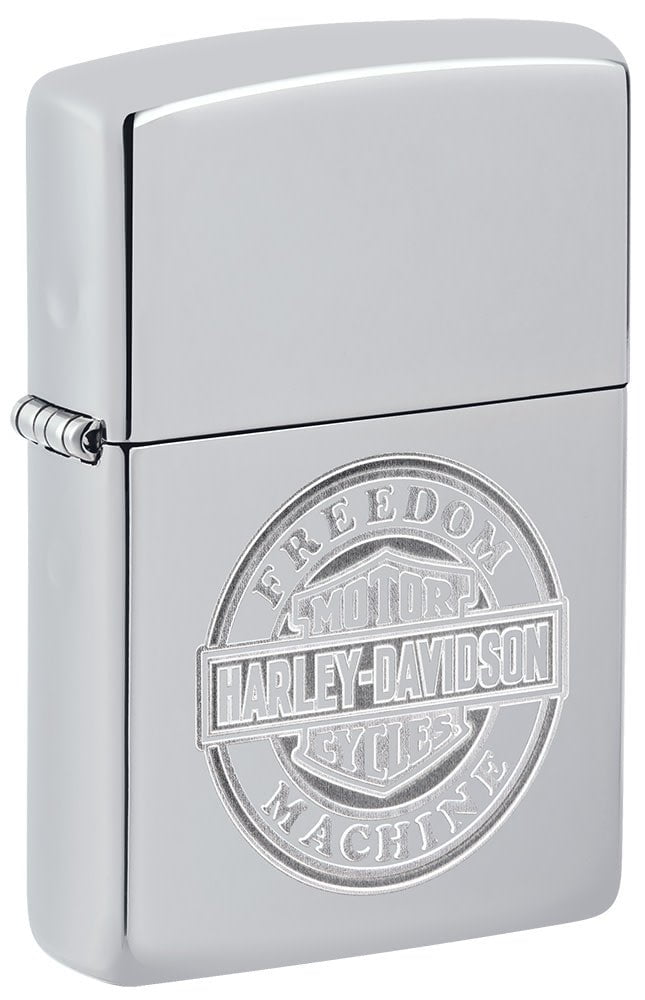 Harley-Davidson® Bar and Shield High Polish Chrome Windproof Lighter – Zippo  USA