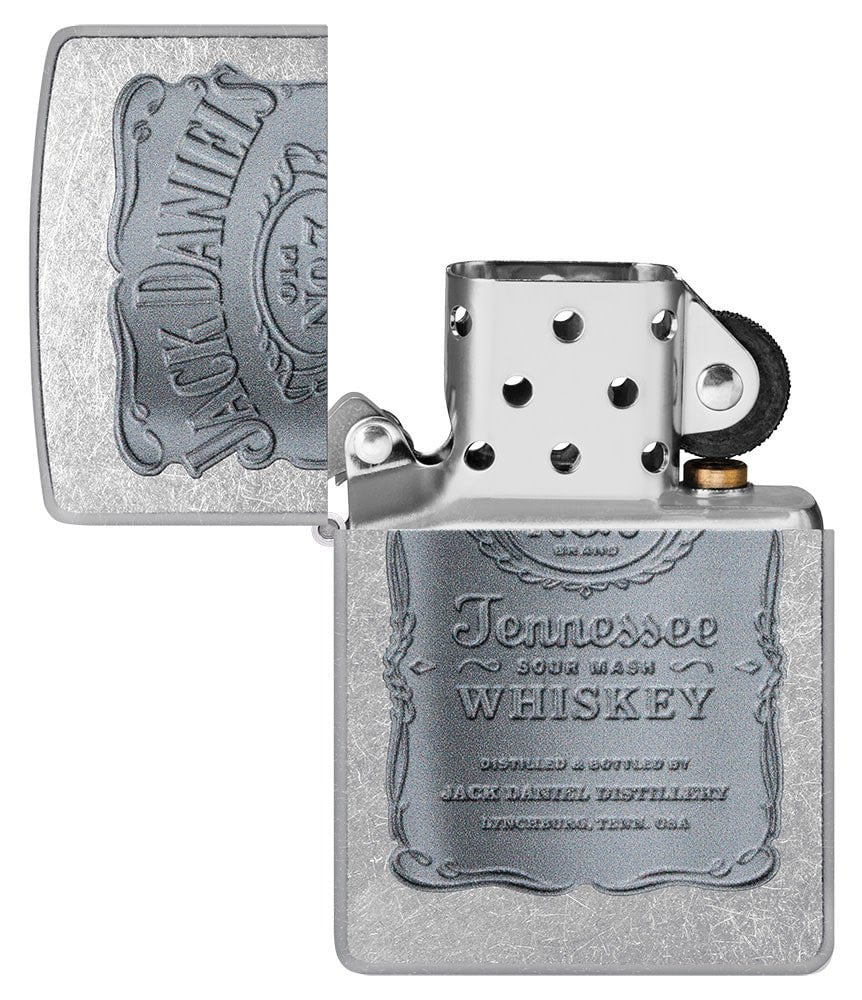 Achat en ligne de briquet zippo label silver 1310011, Zippo Jack Daniels