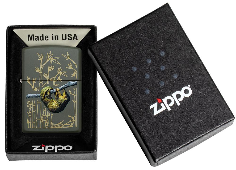 Pangolin Design Green Matte Windproof Lighter – Zippo USA
