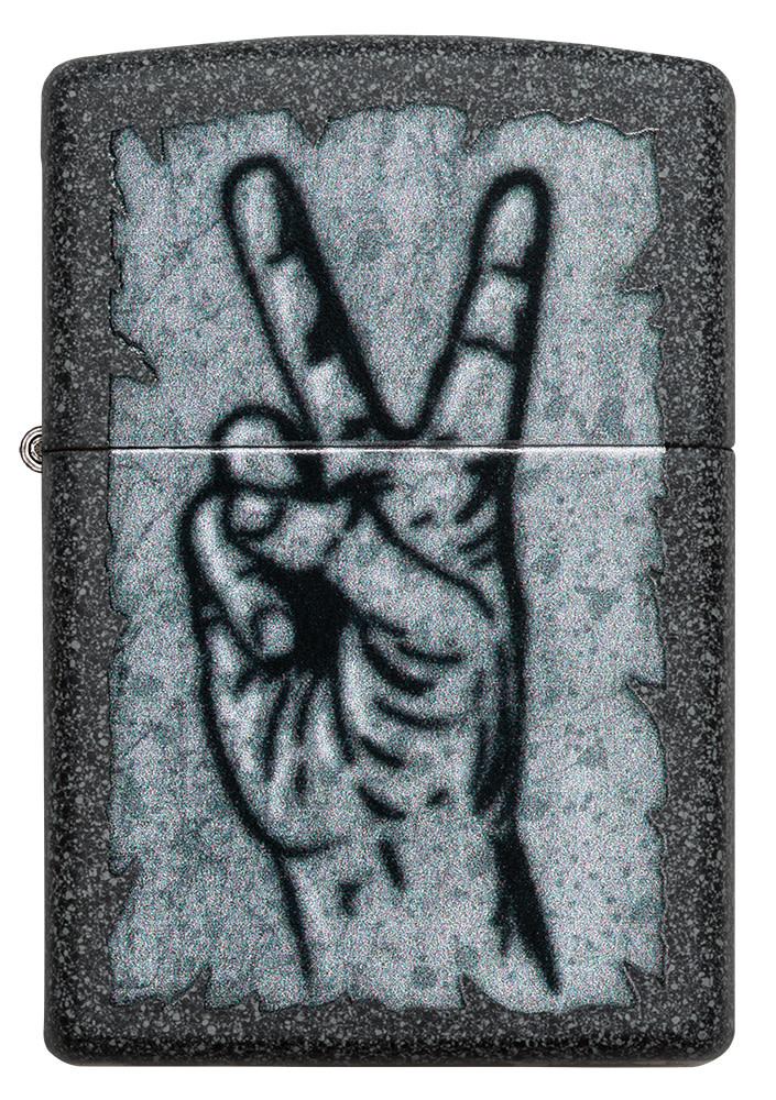 ZIPPO 限定 THE PEACE DESIGN ピース Graffiti Peace Design Iron Stone Windproof Lighter – Zippo USA