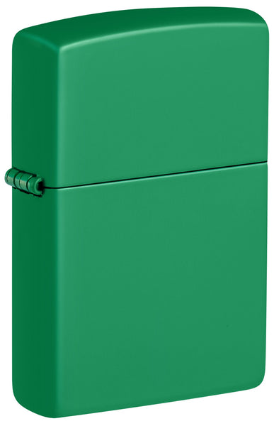 Zippo Grass Green Matte Zippo Logo Classic Windproof Lighter