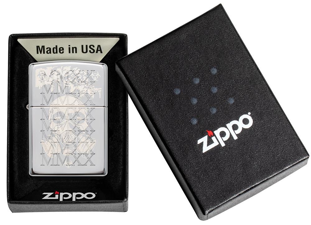 Mask 2020 Design High Polish Chrome Windproof Lighter – Zippo USA
