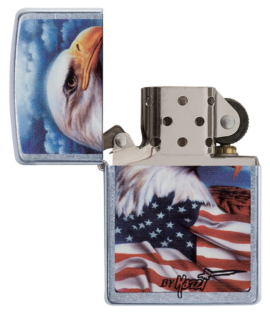 Mazzi® Americana Eagle Chrome Windproof Lighter – Zippo USA