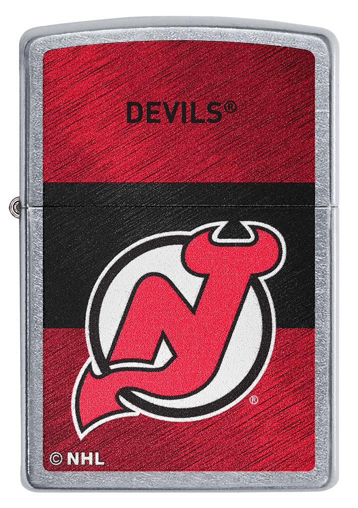 Download wallpapers New Jersey Devils, fire logo, NHL, red and