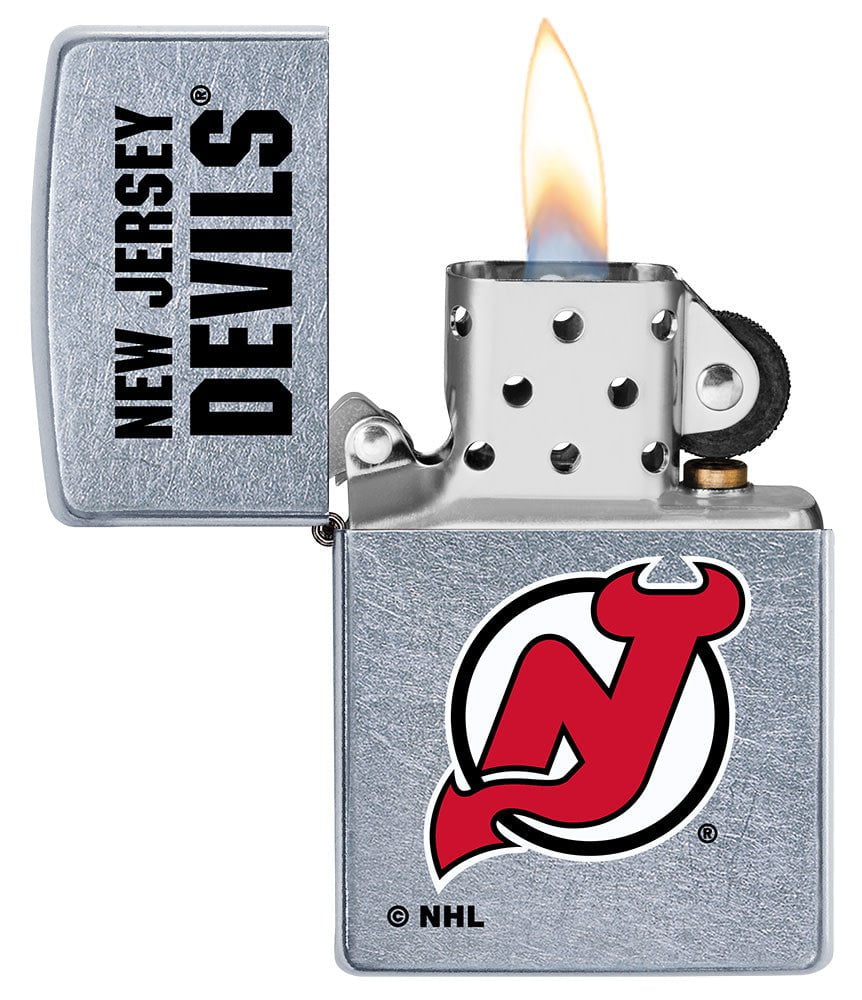 New Jersey Devils® Logo Design Street Chrome Windproof Lighter