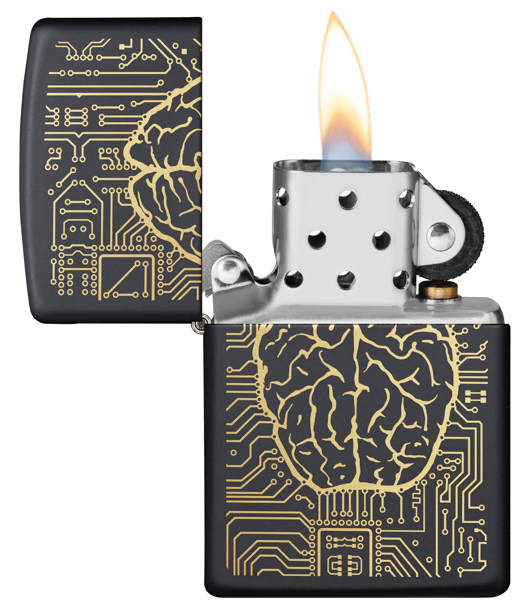 置物 A.I Artificial Intelligence Black Matte Windproof Lighter – Zippo USA