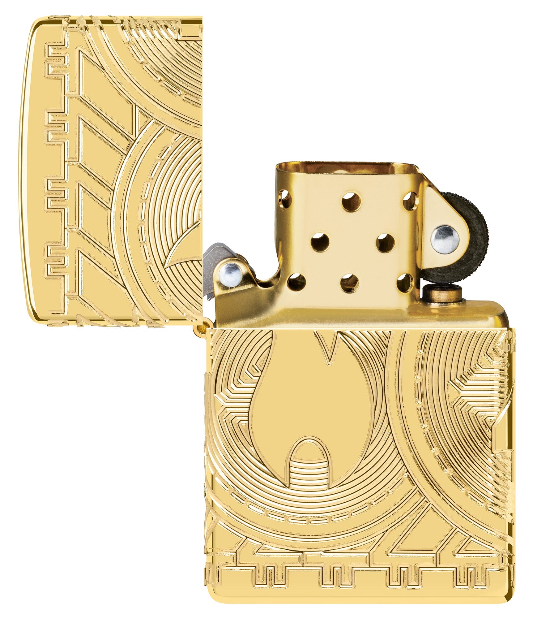 Winged onyx 2024 gold zippo