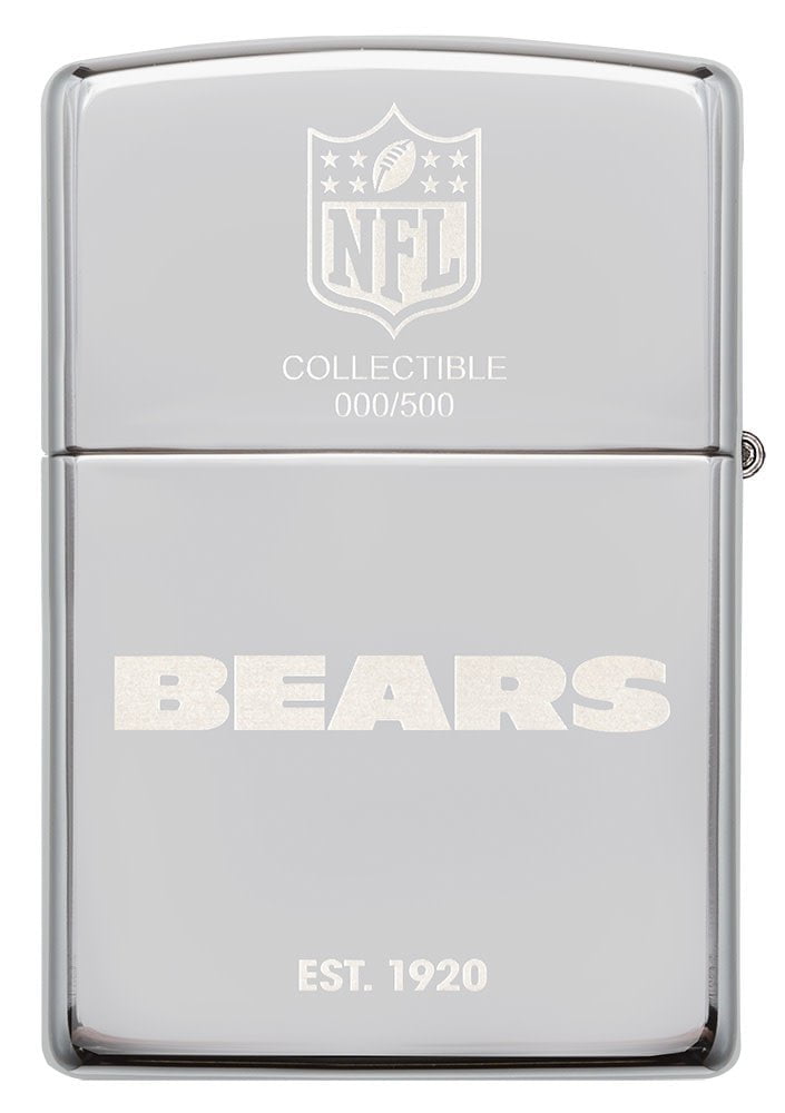 Back of NFL Chicago Bears Deep Carve Collectible Windproof Lighter