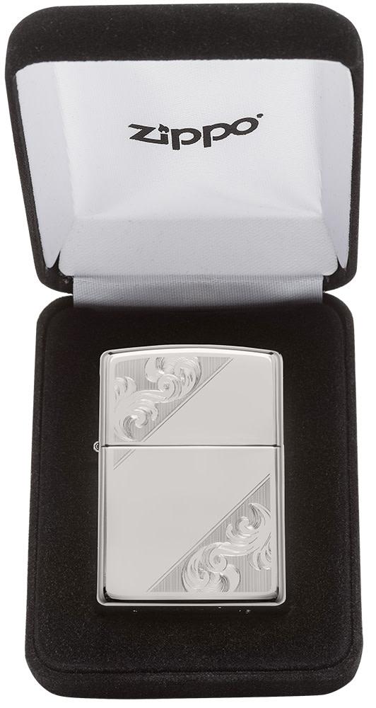 Sterling Silver Diagonal Filigree Design Windproof Lighter – Zippo USA